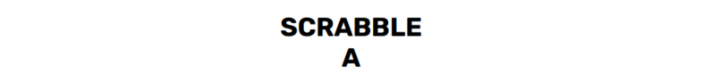 ScrabbleA